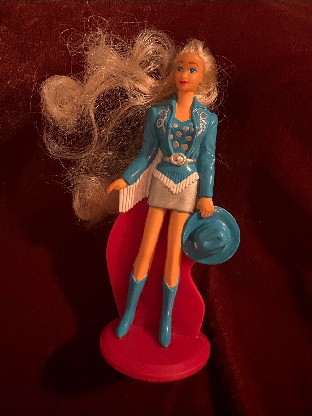 Vintage 1990s McDonald's Happy Meal Toy Western Barbie